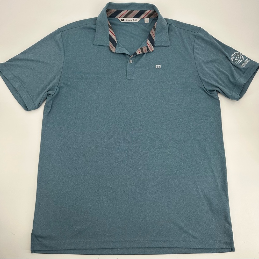 Men’s Travis Mathew Polo Golf Stretch Performance Shirt Blue